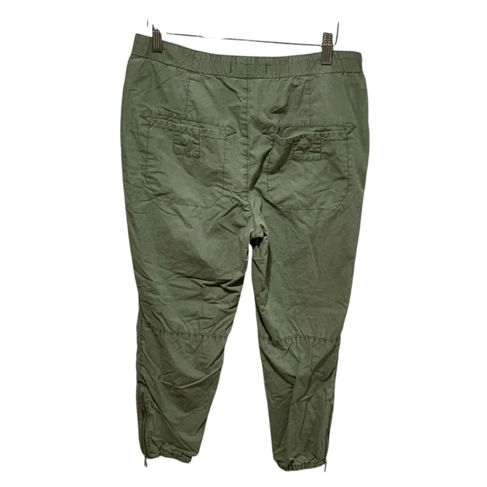 Free‎ People Pants Womens XS Green Utility Cargo Zipper Jogger Pockets Casual